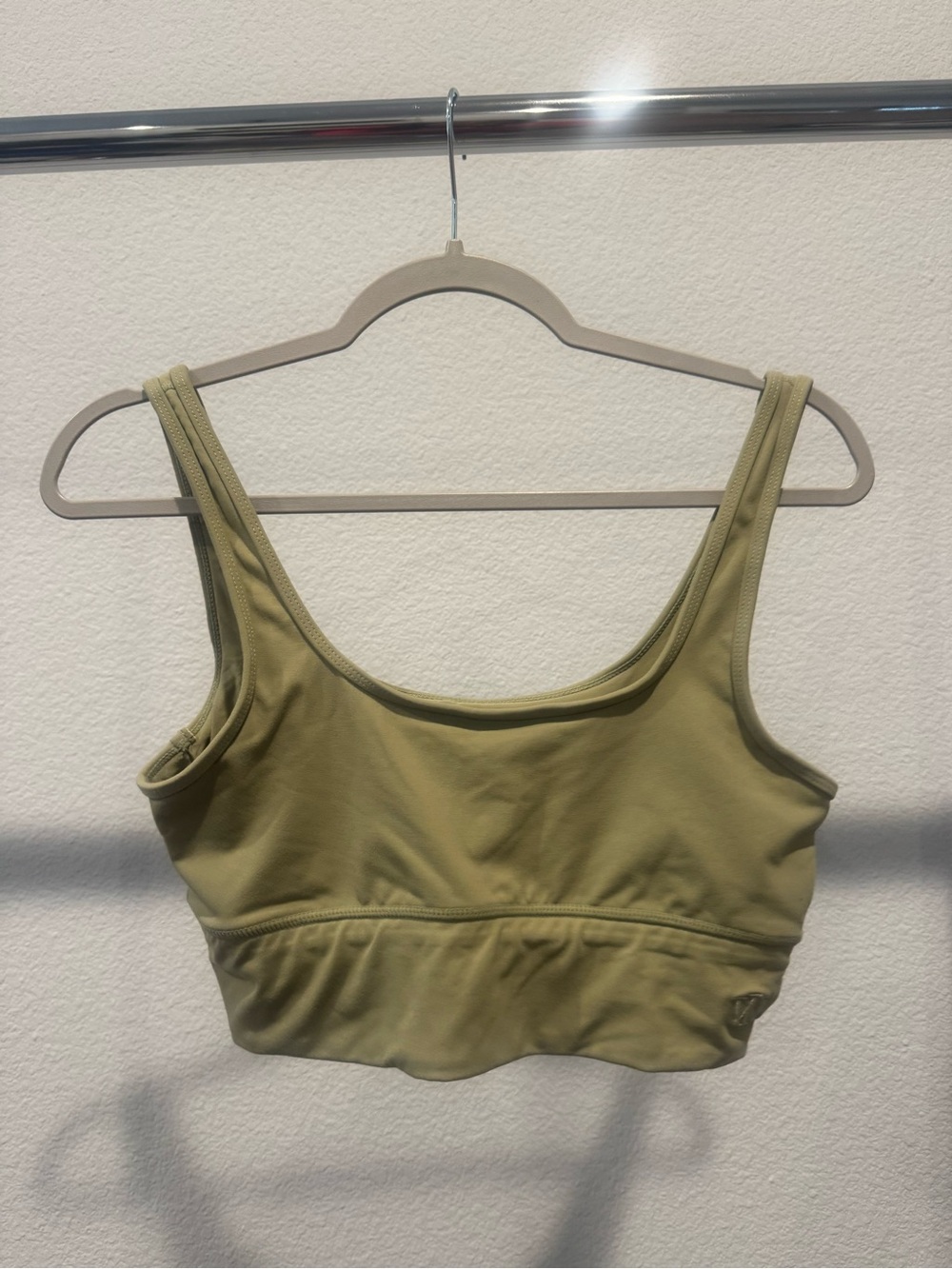 Scoop-Neck Sports Bralette in Olive